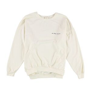 Magnolia Womens Vie Bien Aimee Sweatshirt, Off-White, NWT